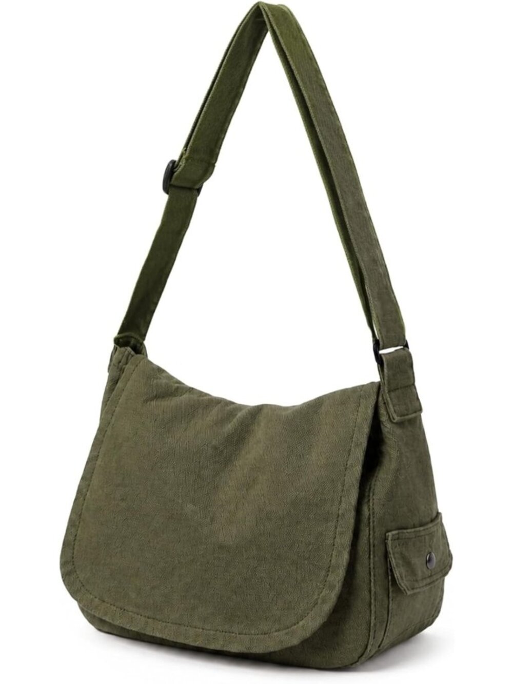 Stylish Canvas Messenger Bag, Large Hobo Crossbody Tote for Women & Men